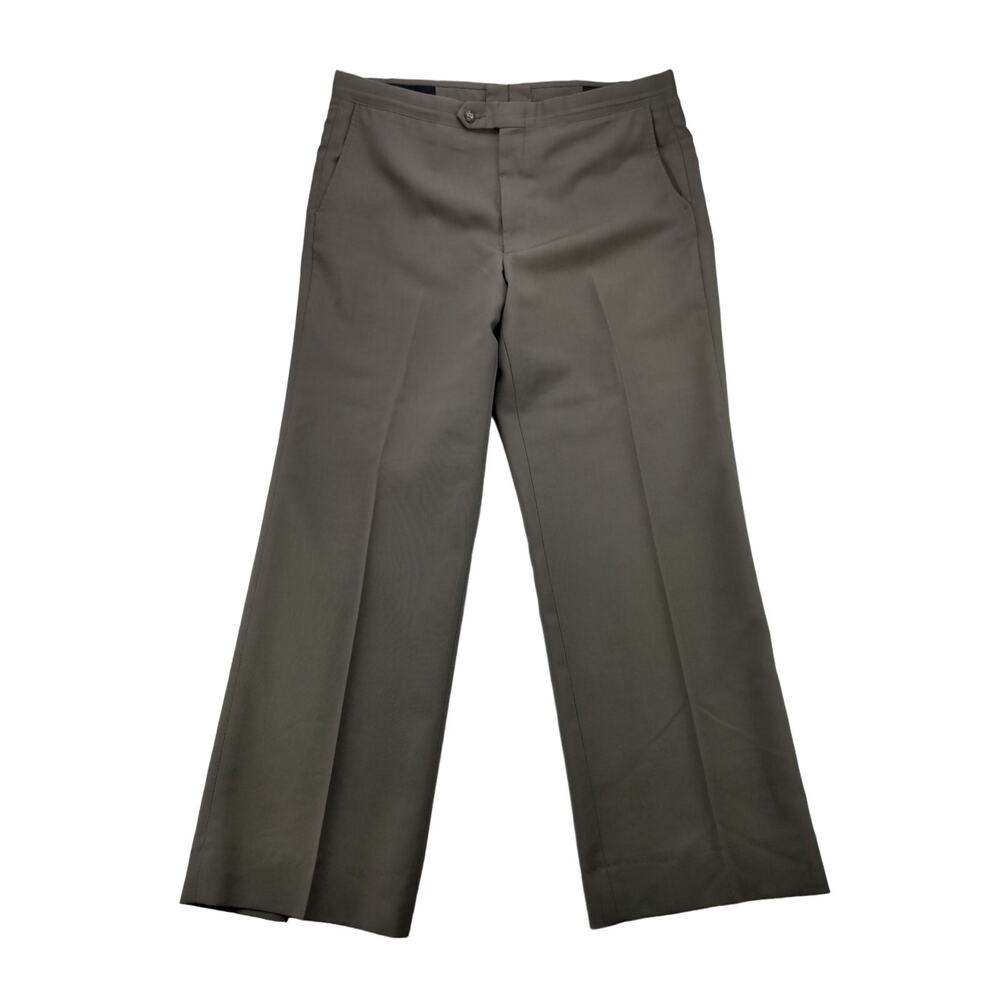 Vintage Mens Sansabelt Jaymar Ruby Pants Size 36x28 Custom Tailored Brown